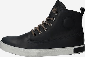 BLACKSTONE - Sapatilhas altas em azul: frente