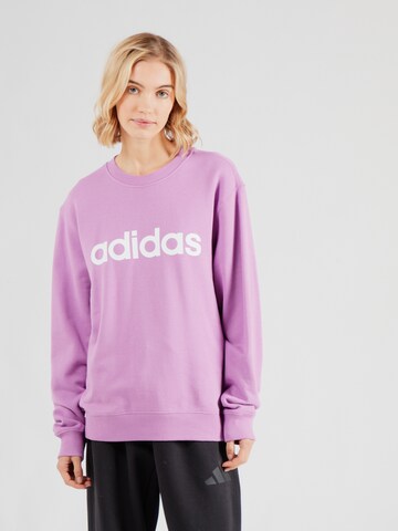 ADIDAS SPORTSWEAR Sportsweatshirt 'Essentials Linear' in Lila: Vorderseite