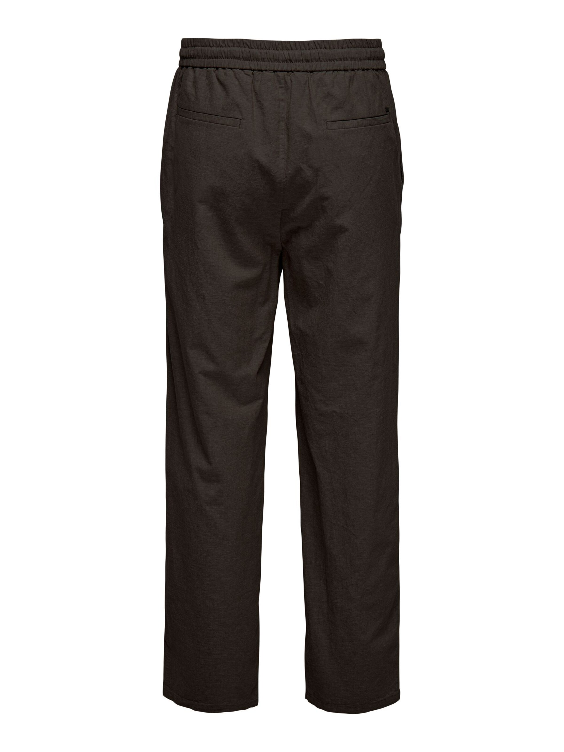 Loosefit Pantalon chino 'ONSSinus' Only & Sons en marron