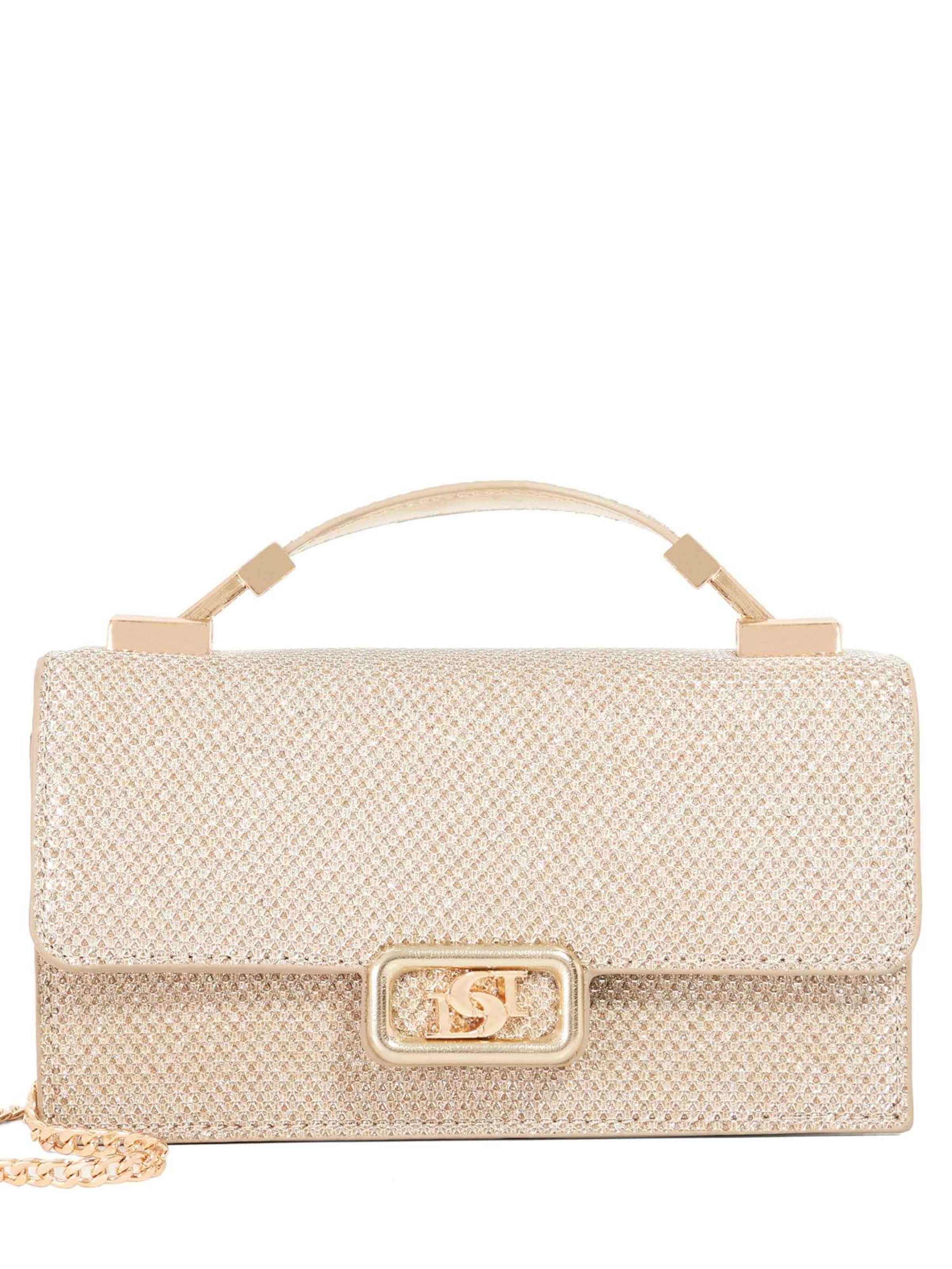 Sac à bandoulière Dune LONDON en or : devant