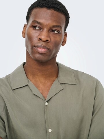 Only & Sons Regular fit Skjorta 'ONSPERU' i grå