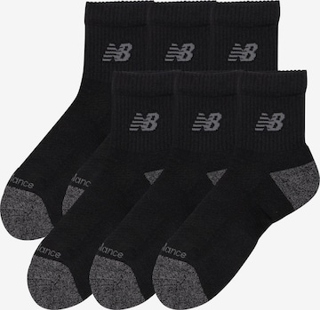 new balance Athletic Socks in Black: front