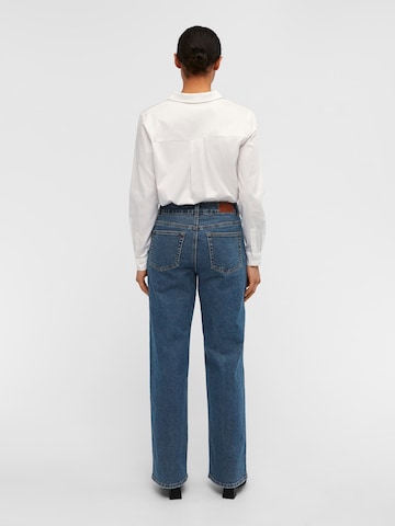 OBJECT Wide Leg Jeans 'Marina' i blå