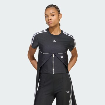 ADIDAS ORIGINALS - Camiseta en negro: frente