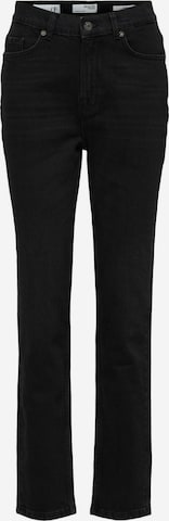 Selected Femme Curve Jeans in Zwart: voorkant
