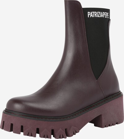 PATRIZIA PEPE Chelsea Boots in brombeer / schwarz / weiß, Produktansicht