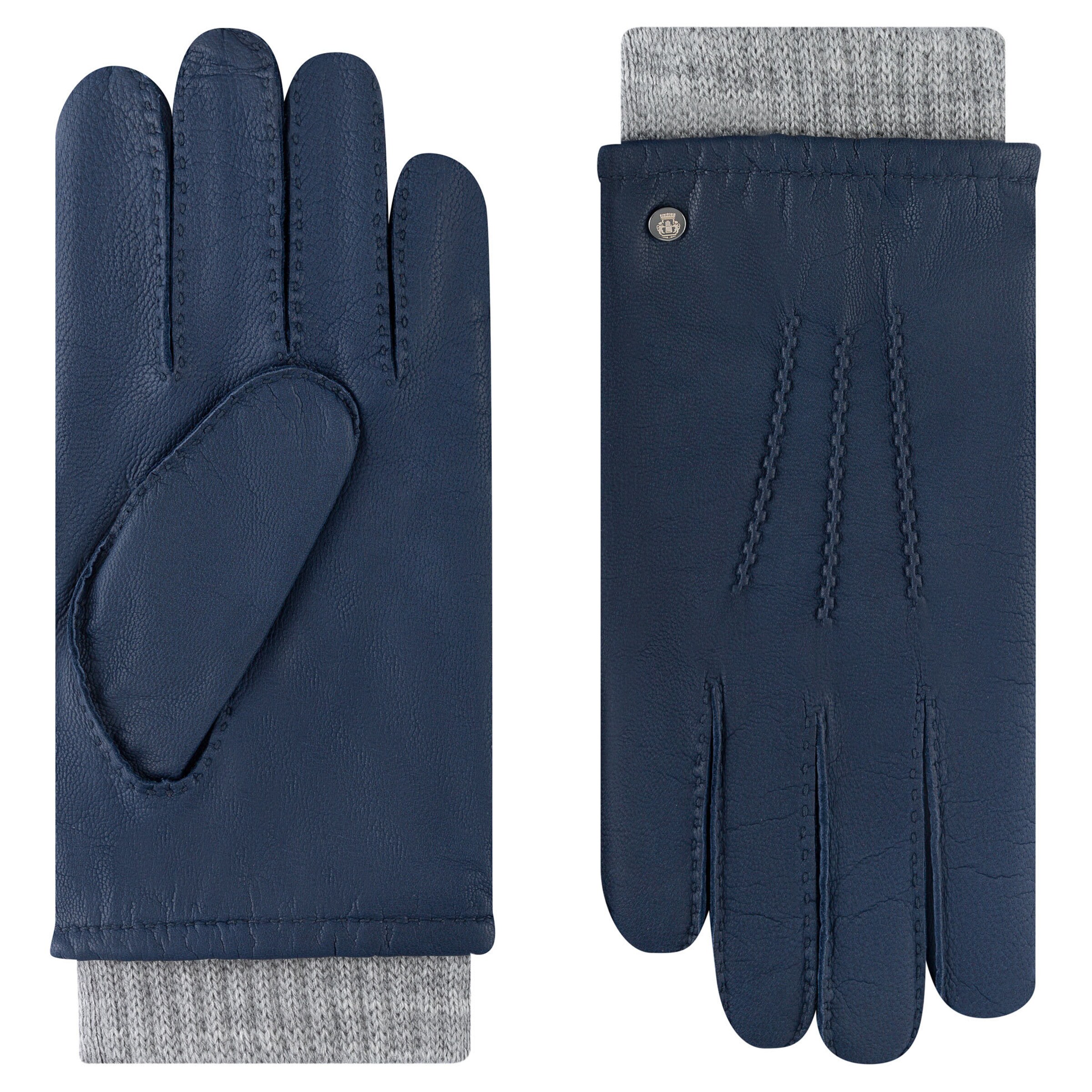 Roeckl Vingerhandschoenen 'METZ' in Blauw: voorkant