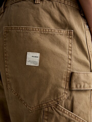 Pull&Bear Loosefit Cargobroek in Bruin