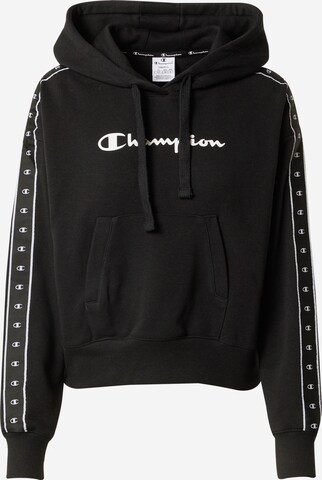 Champion Authentic Athletic Apparel Sweatshirt in Black: front