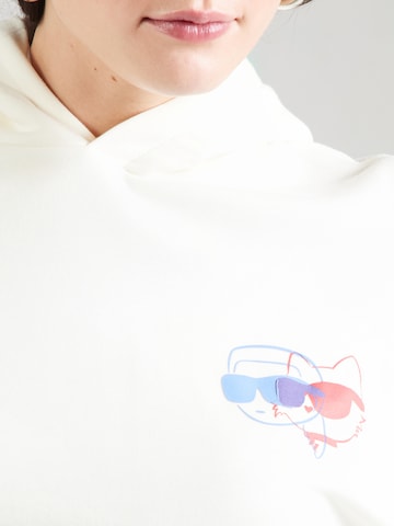 Karl Lagerfeld Sweatshirt 'IKON' in Weiß