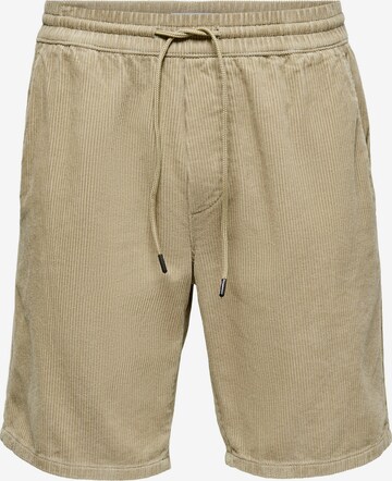 Only & Sons Loosefit Bukse 'Linus' i beige: forside