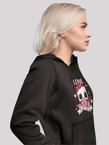 F4NT4STIC Sweatshirt 'Anti Valentinstag LOVE is in the air' in Schwarz