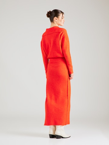 PATRIZIA PEPE - Vestido de punto en naranja