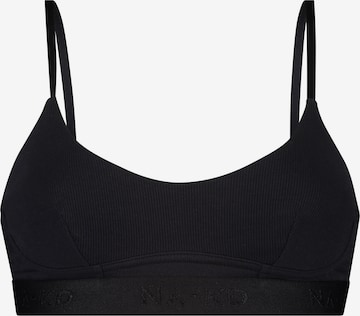 hunkemöller x NA-KD Bralette Bra 'Lenia' in Black: front