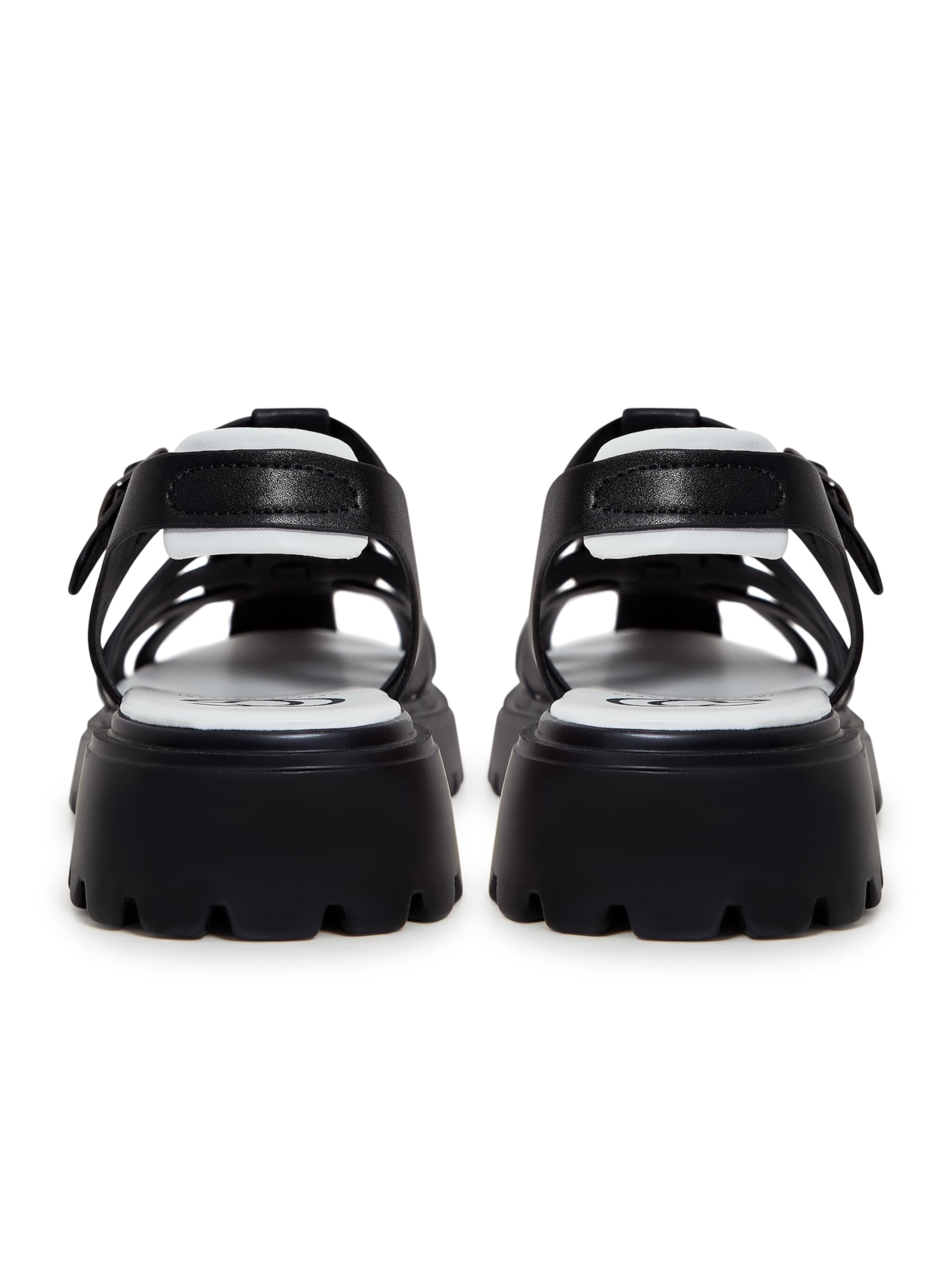 CESARE GASPARI Strap Sandals in Black