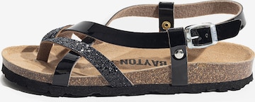 Bayton Remmisandaalit 'Alambra' värissä musta: etupuoli