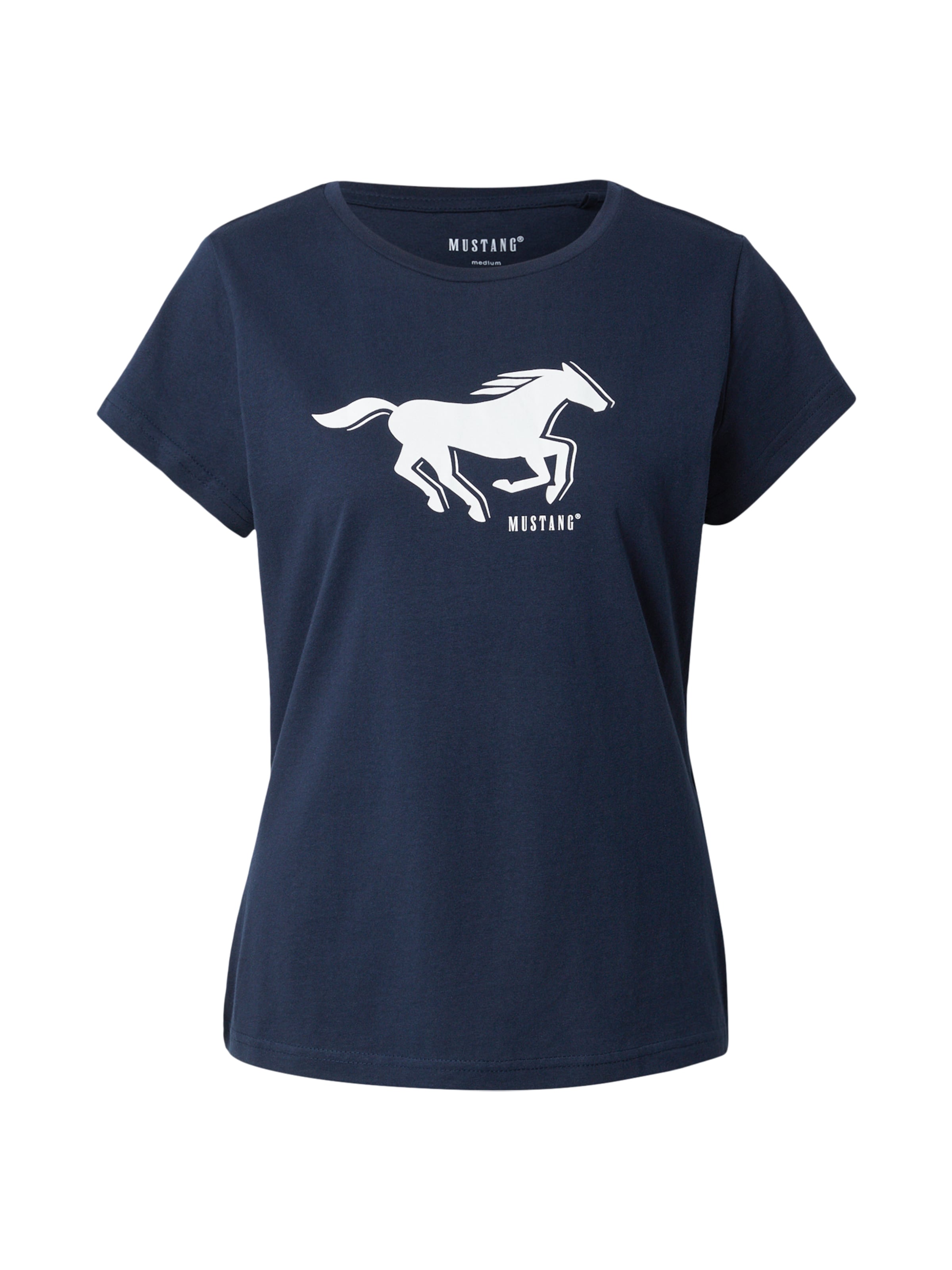 MUSTANG Koszulka 'LOA' w kolorze niebieski: przód