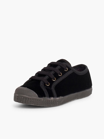 Baskets Pisamonas en noir : devant