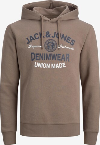 Sweat-shirt JACK & JONES en marron : devant