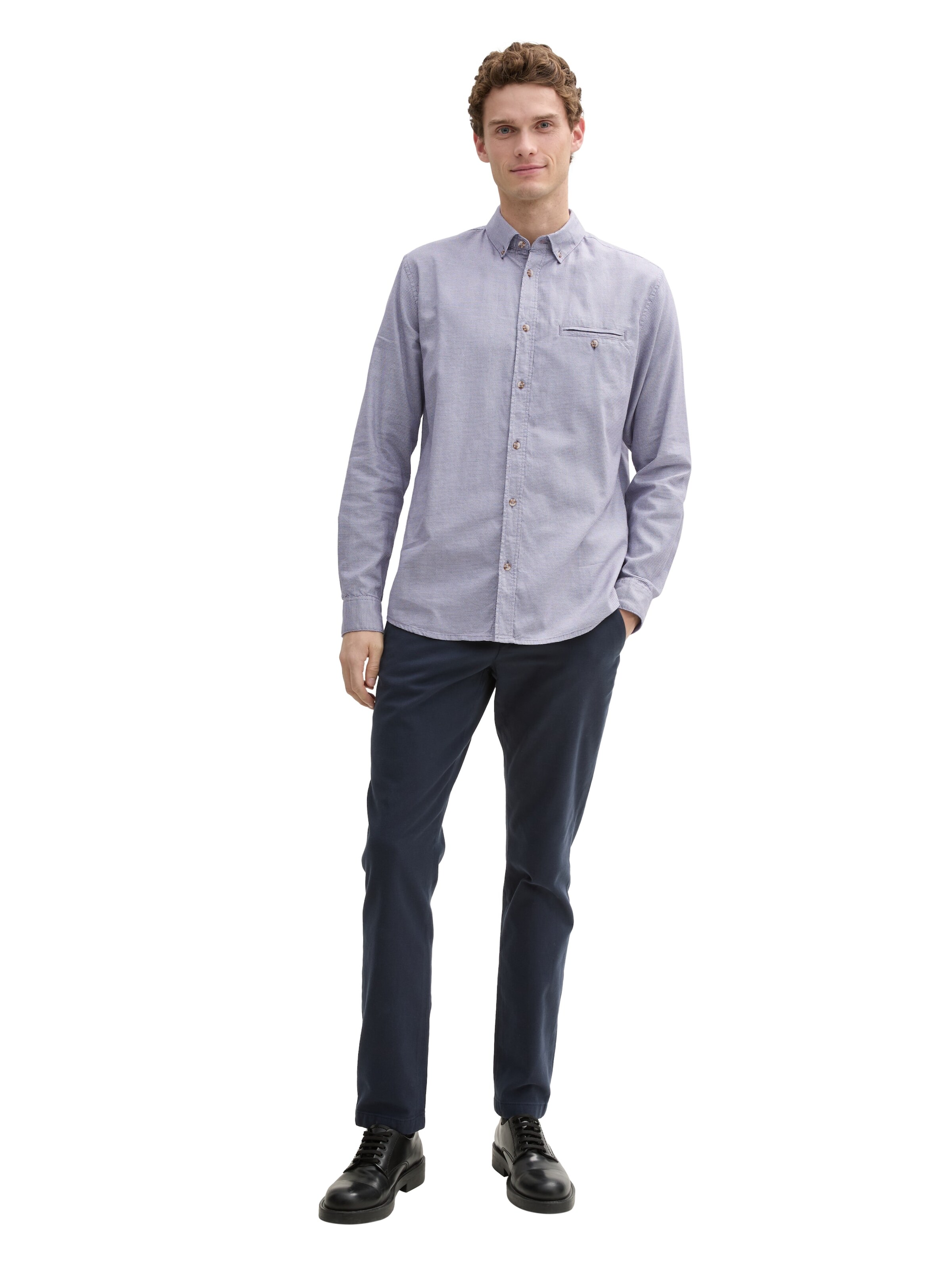 TOM TAILOR Regular Fit Hemd in Blau
