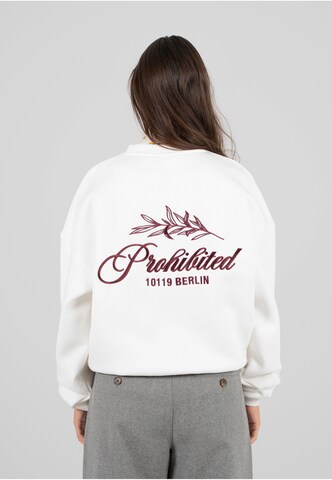 Sweat-shirt 'PB Leaf' Prohibited en blanc