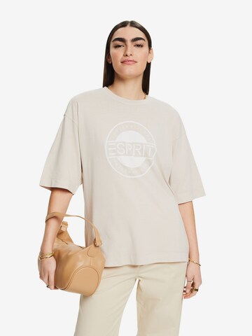 T-shirt ESPRIT en beige : devant
