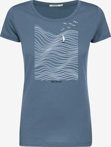 GREENBOMB T-Shirt in Blau: Vorderseite