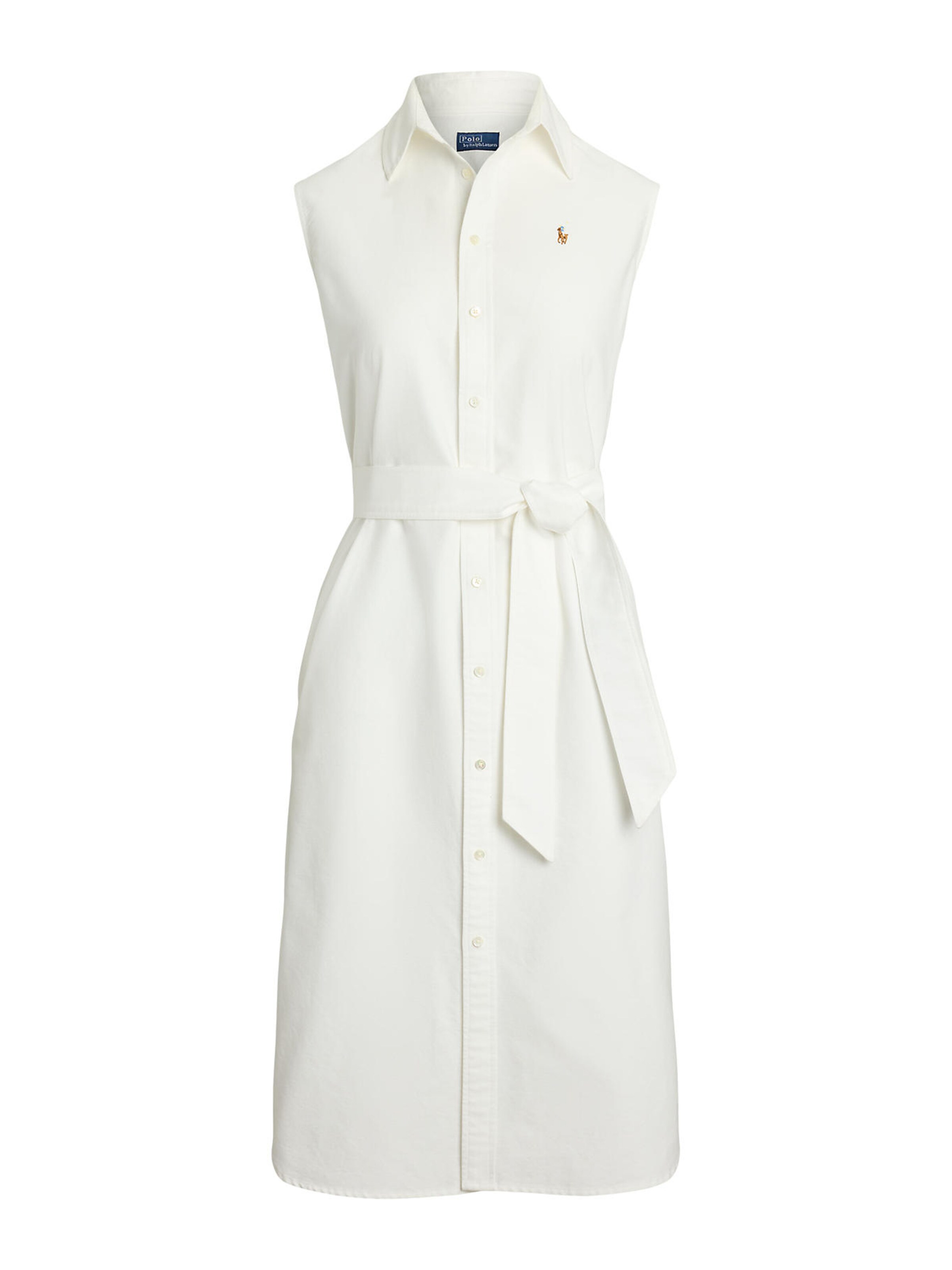 Robe-chemise Polo Ralph Lauren en blanc : devant