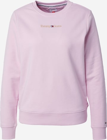 Tommy Jeans Sweatshirt in Pink: predná strana