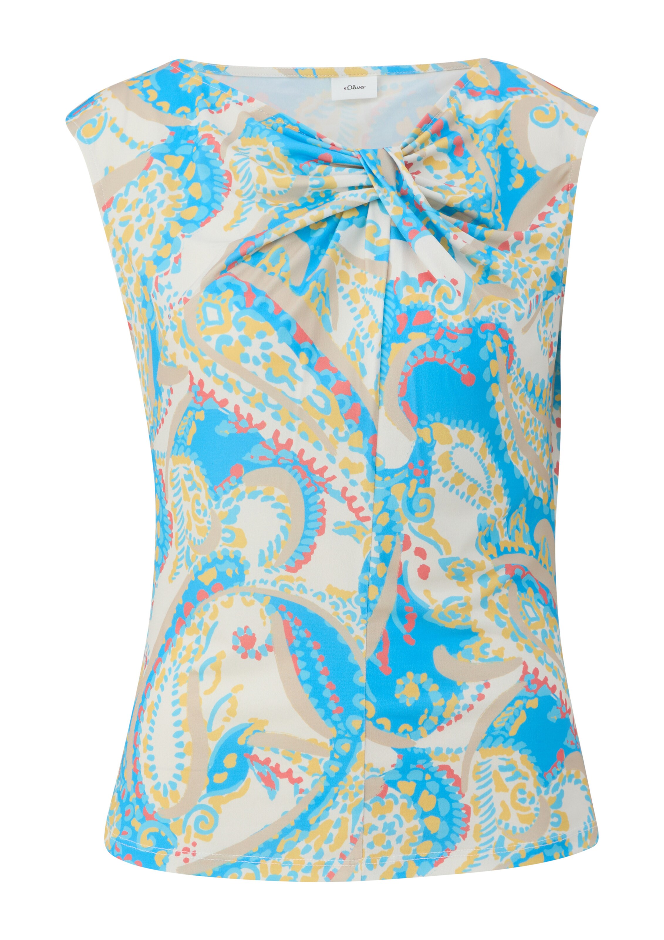 T-shirt s.Oliver BLACK LABEL en beige : devant