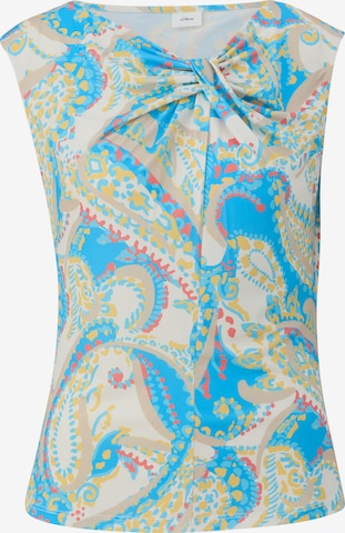 T-shirt s.Oliver BLACK LABEL en beige : devant