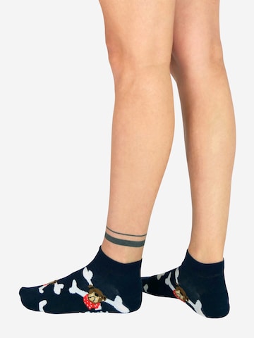 Chaussettes UNABUX en bleu : devant