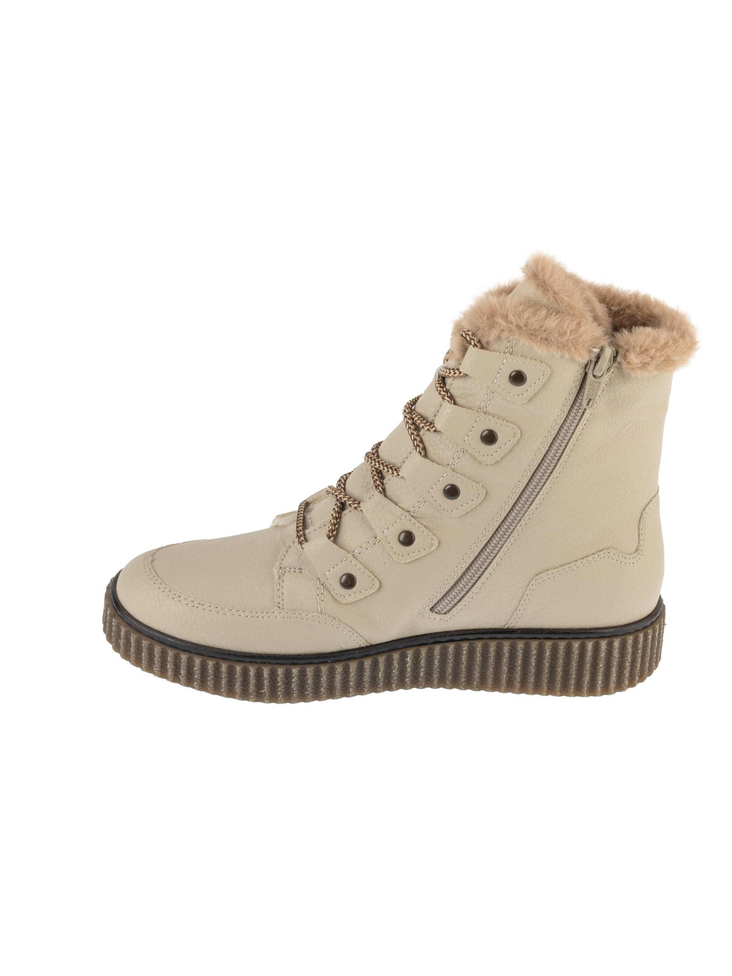 Rieker Veterlaarzen in Beige: voorkant