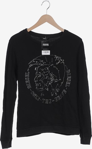 DIESEL Sweatshirt & Zip-Up Hoodie in S in Black: front