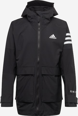 ADIDAS SPORTSWEARSportska jakna 'Utilitas' - crna boja: prednji dio