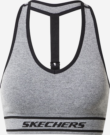 SKECHERS - Bustier Sujetador deportivo en gris: frente