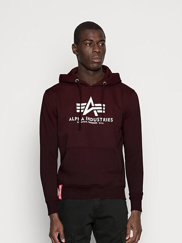 Sweat-shirt 'Basic' ALPHA INDUSTRIES en rouge
