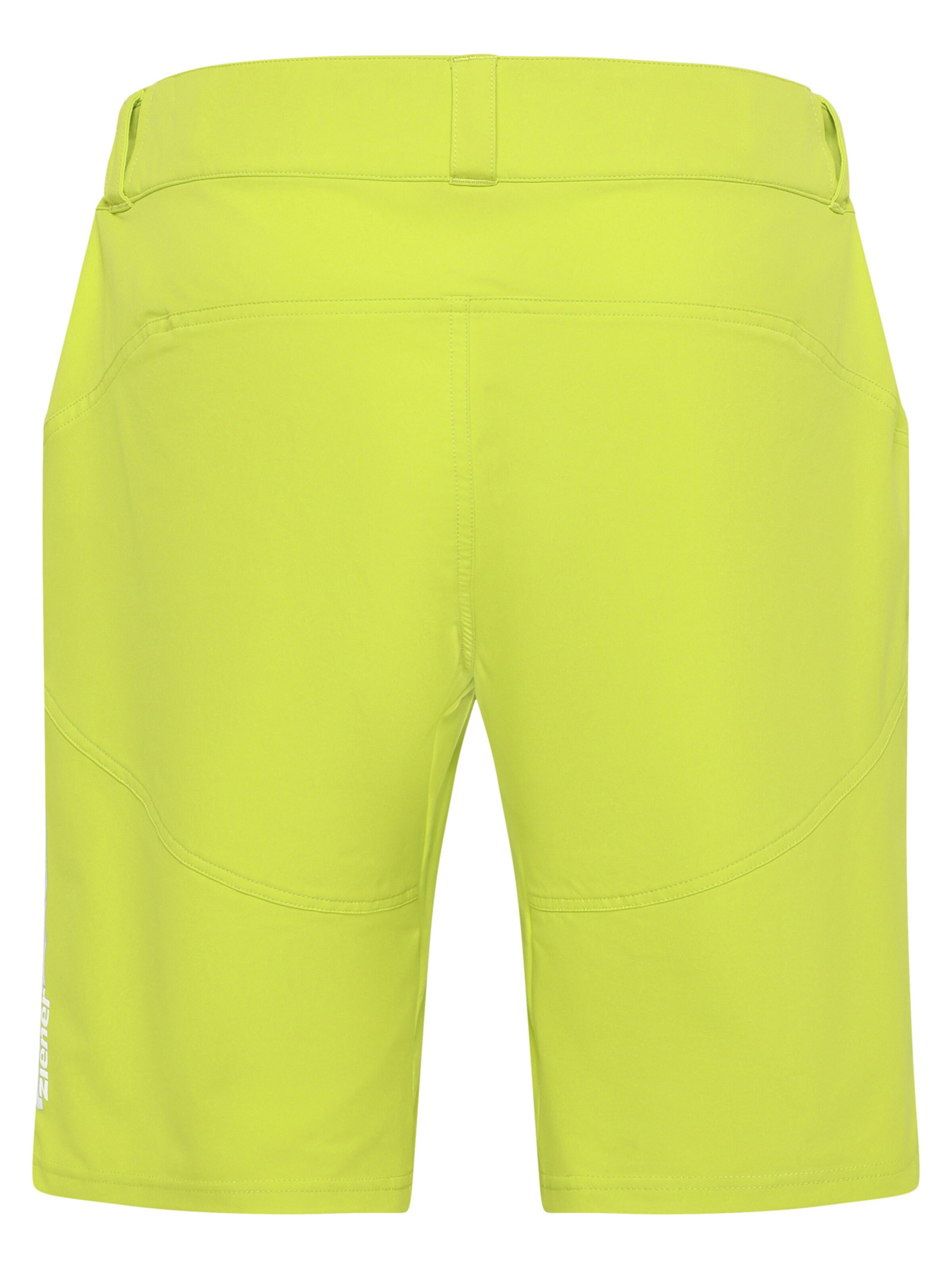 ZIENER Regular Workout Pants 'NELAT-Z X-Function' in Yellow