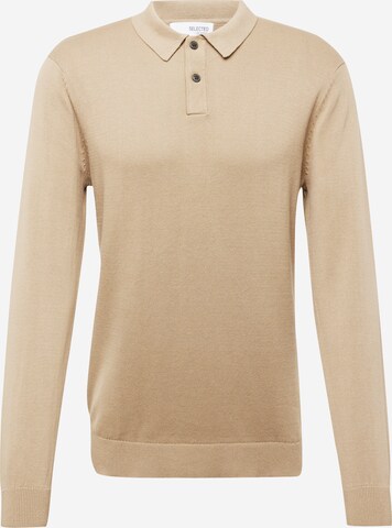 SELECTED HOMME - Jersey 'DAN' en beige: frente