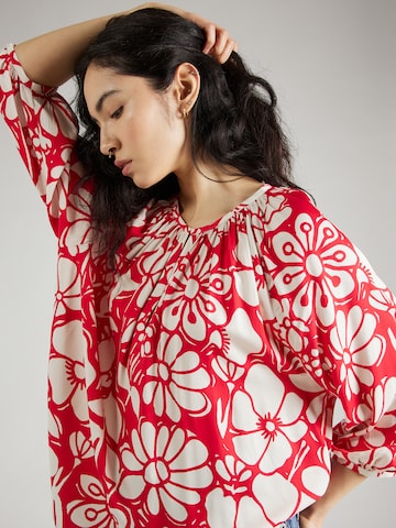 SEIDENSTICKER - Blusa 'Schwarze Rose' em vermelho