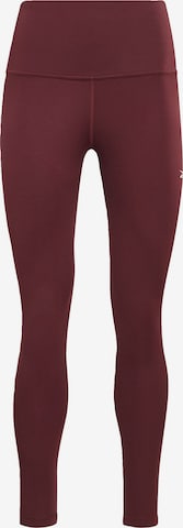 Skinny Pantaloni sport de la Reebok pe roșu