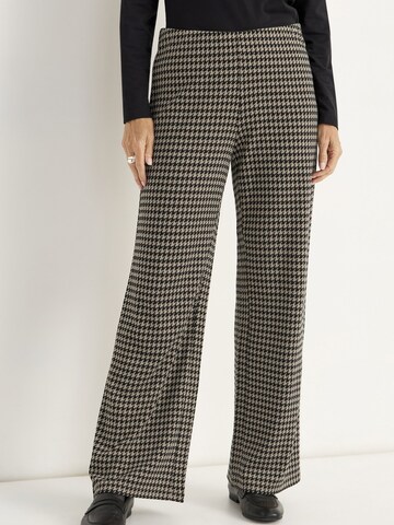 Cellbes of Sweden Wide leg Broek in Beige: voorkant