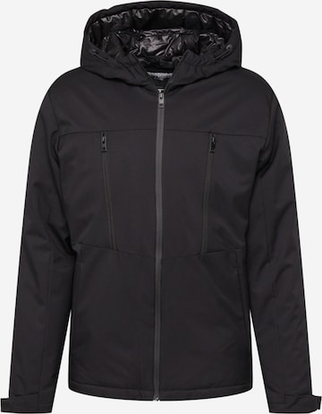 Veste mi-saison 'Abel' JACK & JONES en noir : devant