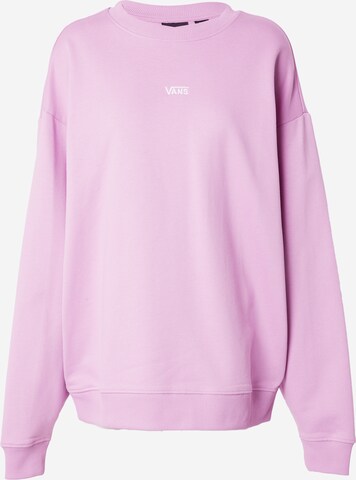 Sweat-shirt VANS en violet : devant