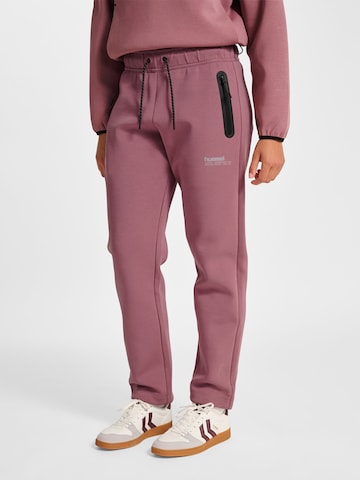 Hummel Regular Sports trousers in Pink: front