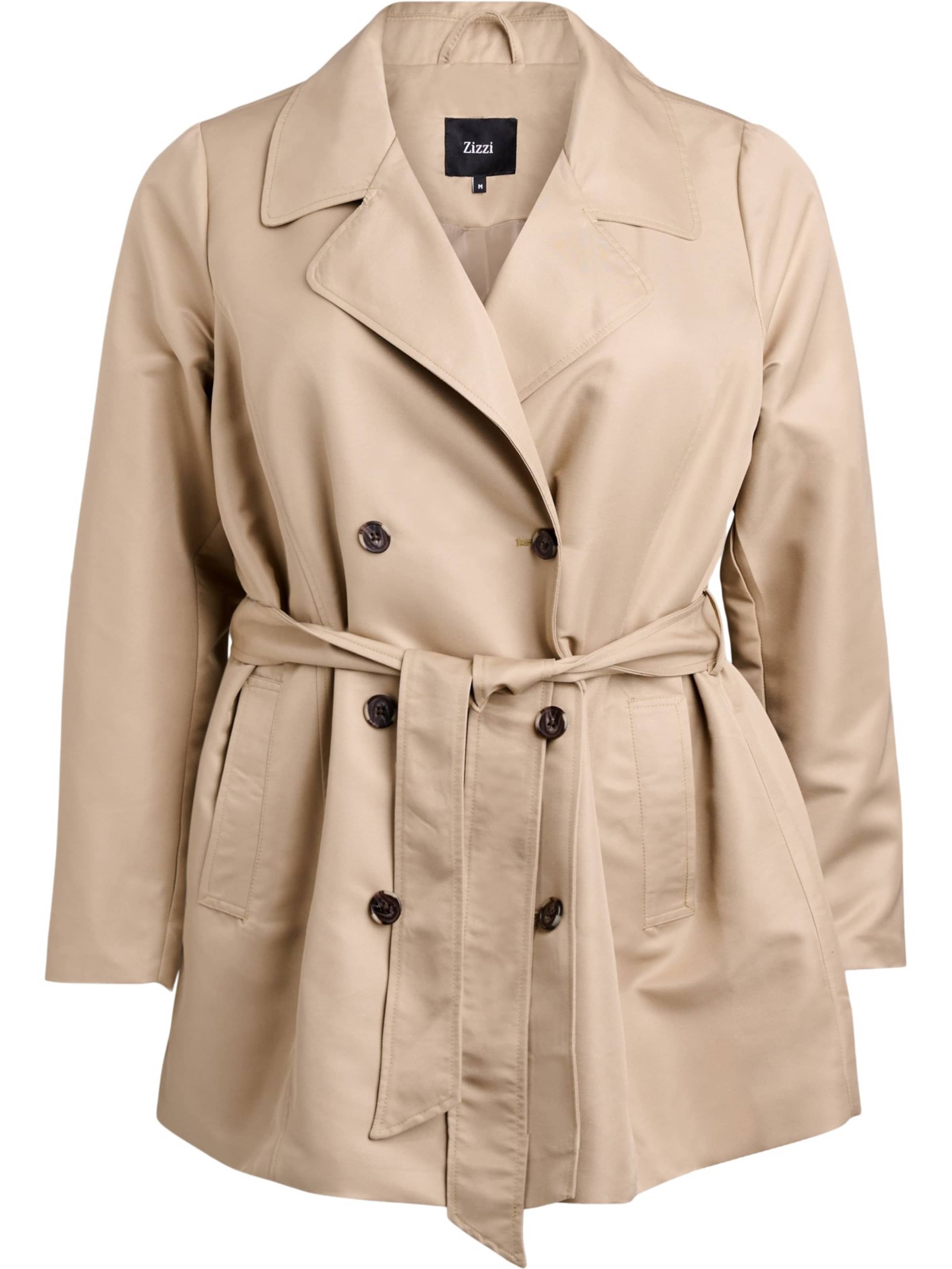 Zizzi Átmeneti kabátok 'Caselin' - bézs: elől