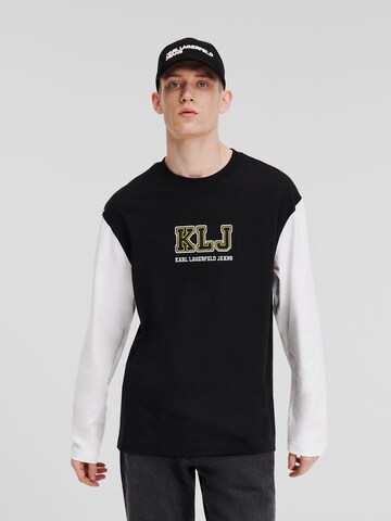 Maglietta di KARL LAGERFELD JEANS in nero: frontale