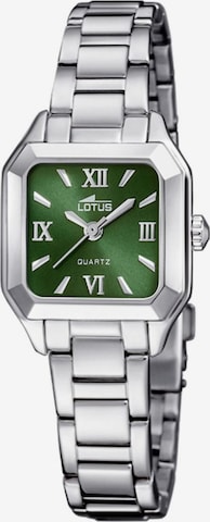 Montre à affichage analogique Lotus en vert : devant
