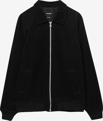 Pull&Bear Between-Season Jacket in Black: front