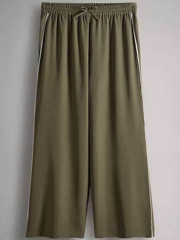 The Set Wide Leg Hose in Grün